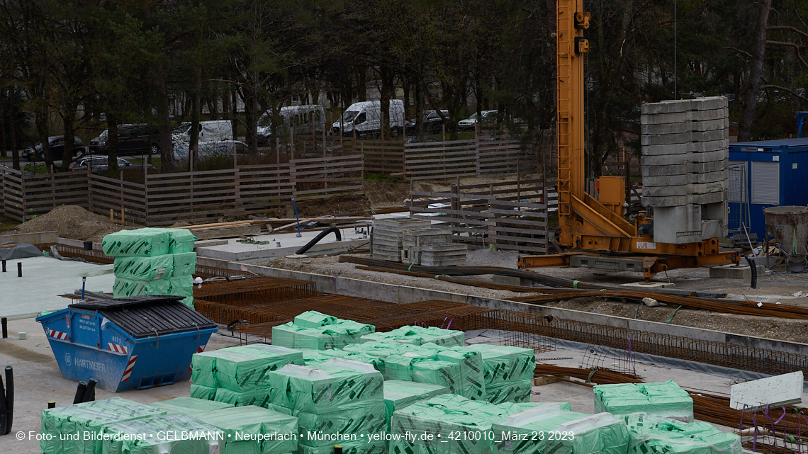 23.03.2023 - Baustelle am Haus für Kinder in Neuperlach